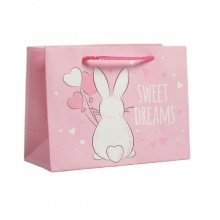 Пакет подарочный "Sweet dreams" кролик М