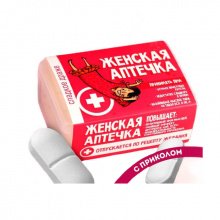 Конфеты-таблетки "Женская аптечка" в таблетнице