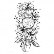 Временная татуировка на тело №101 "Цветок"