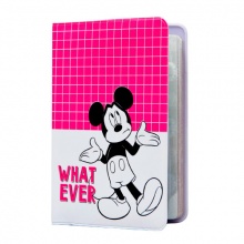 Обложка для паспорта "What ever" (Микки Маус)