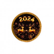 Шоколадная медаль "Год 2024" 1шт