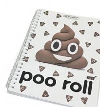 Блокнот на спирали "Poo Roll Emoji"