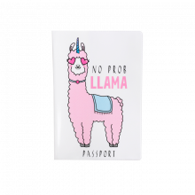Обложка на паспорт "No prob Llama"