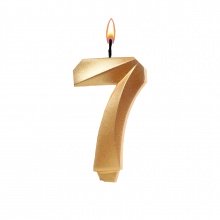 Свеча в торт "Грань" (цифра "7")