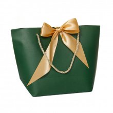 Пакет подарочный "Тон" зелёный L