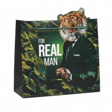 Пакет подарочный "Real Man" М
