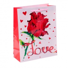 Пакет ламинированный "Love роза" (большой)