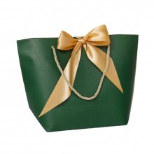 Пакет подарочный "Тон" зелёный М