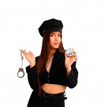 Карнавальный набор "Секс-полиция" (шапка, наручники, брошь)
