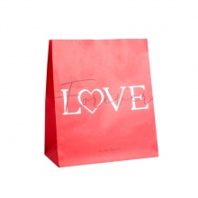 Пакет подарочный крафт "LOVE Forever" L