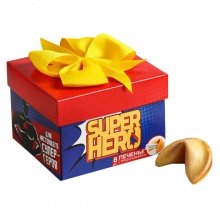Печенье с предсказанием "Super Hero" (коробке, 8 шт.)