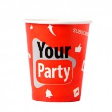 Стакан бумажный "Your party" 10шт