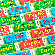 Жевательная резинка "Turbo" (Ассорти вкусов с наклейкой) 1шт.