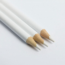 Набор "Скетчбук с черными листами + белый карандаш 3 шт" (Ti cho)