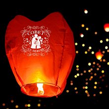 Небесный фонарик в форме сердца "Совет да любовь"