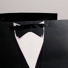 Пакет квадратный "Костюм" XL