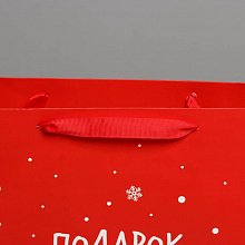 Пакет ламинированный вертикальный "Подарок от Деда Мороза" L