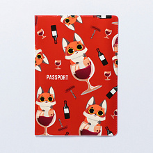 Обложка для паспорта "Паспорт любителя винишка"