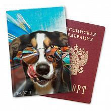 Обложка для паспорта "Собака"