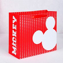 Пакет подарочный "Mickey-Микки Маус" (маленький)